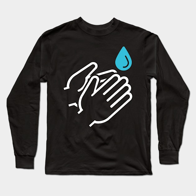 Hand washing Long Sleeve T-Shirt by Designzz